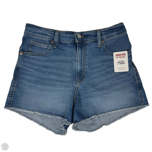 Heritage High Rise 3” Shorts By Levis In Blue Denim, Size: 8/29