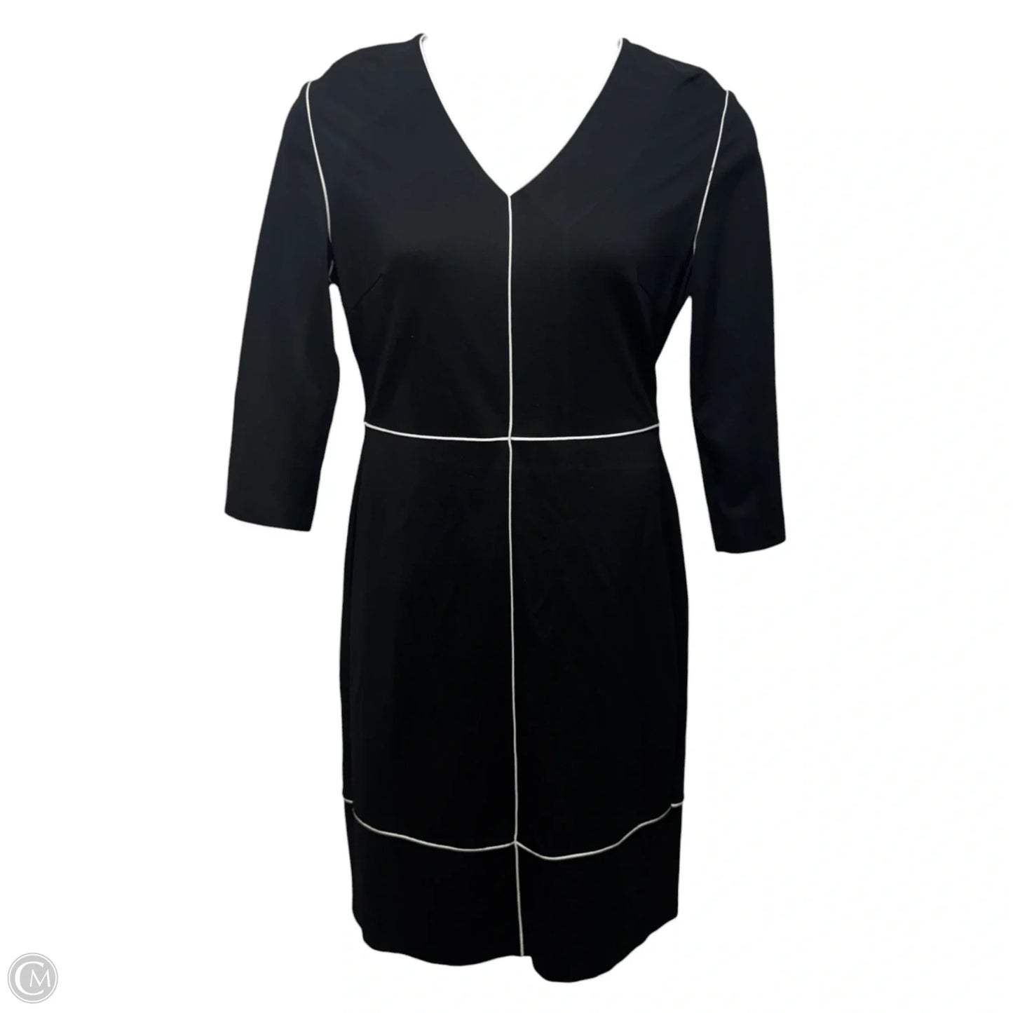 Dress Designer By Escada In Black & White, Size: 12 (42)