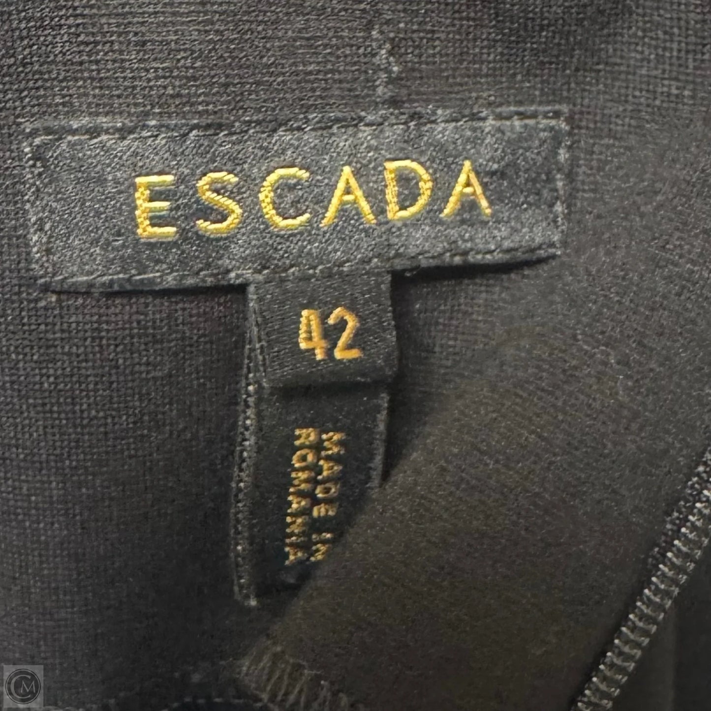 Dress Designer By Escada In Black & White, Size: 12 (42)