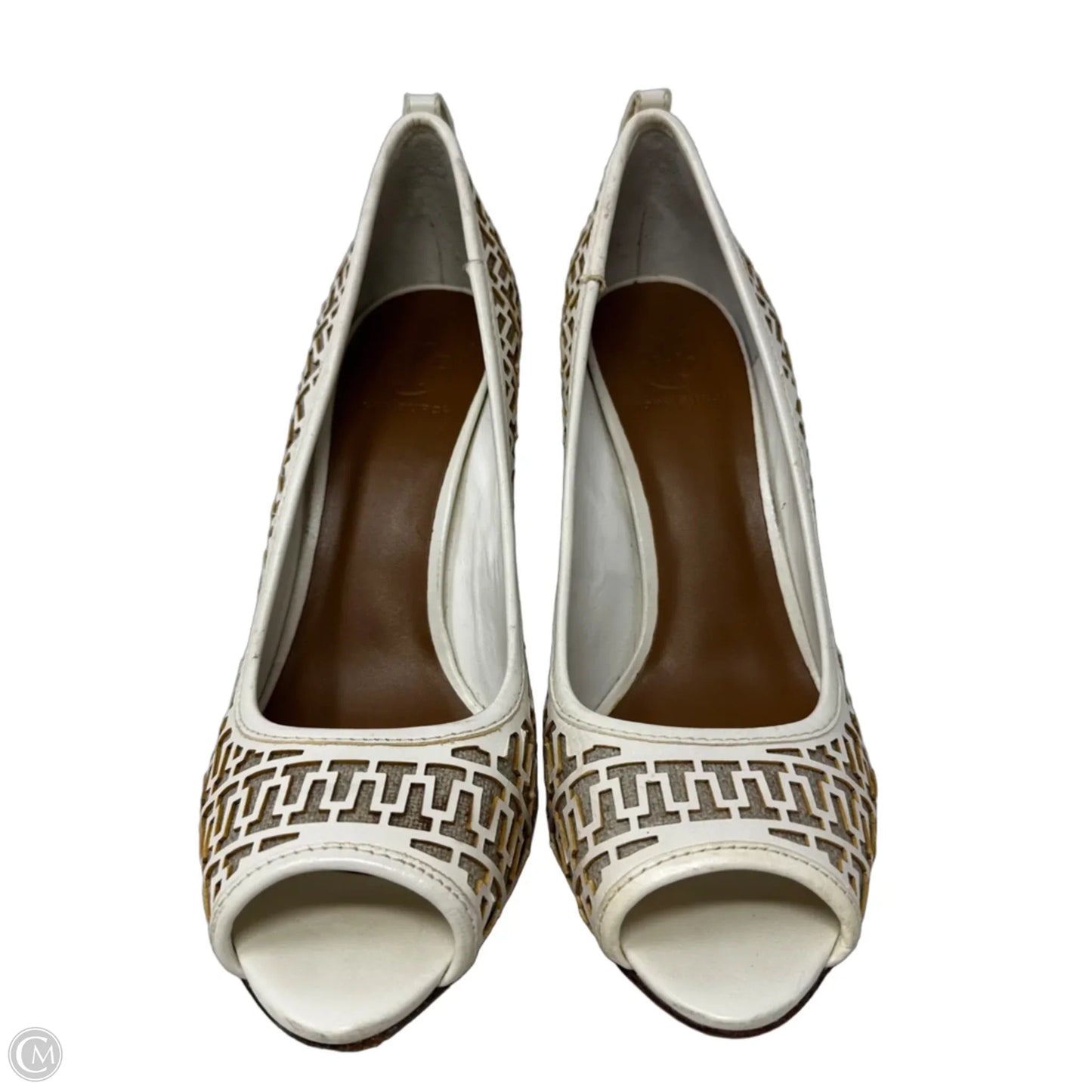 Regan Pumps Shoes Designer By Tory Burch In Cream, Size: 11