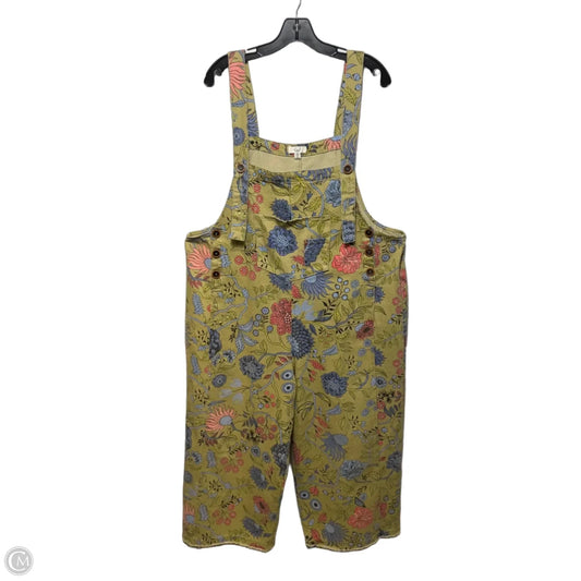 Overalls By Easel In Floral Print, Size: M
