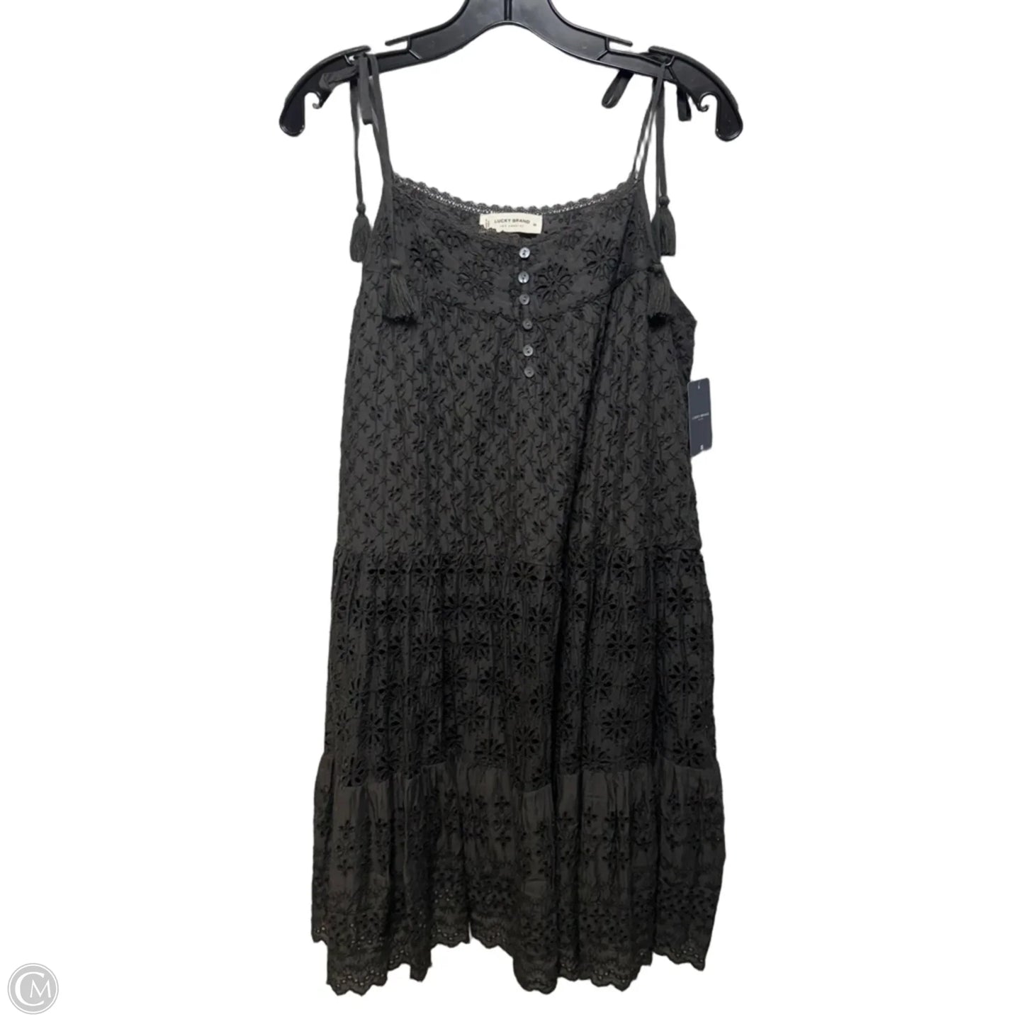 Eyelet Dress Casual Short By Lucky Brand In Grey, Size: Xs