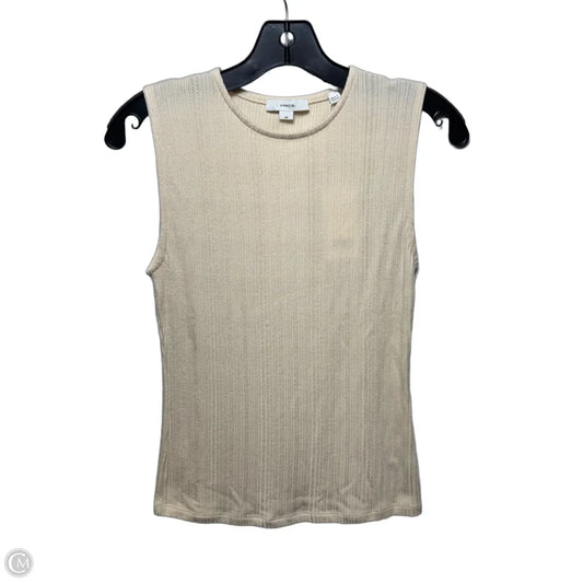 Top Sleeveless By Vince In Cream, Size: S