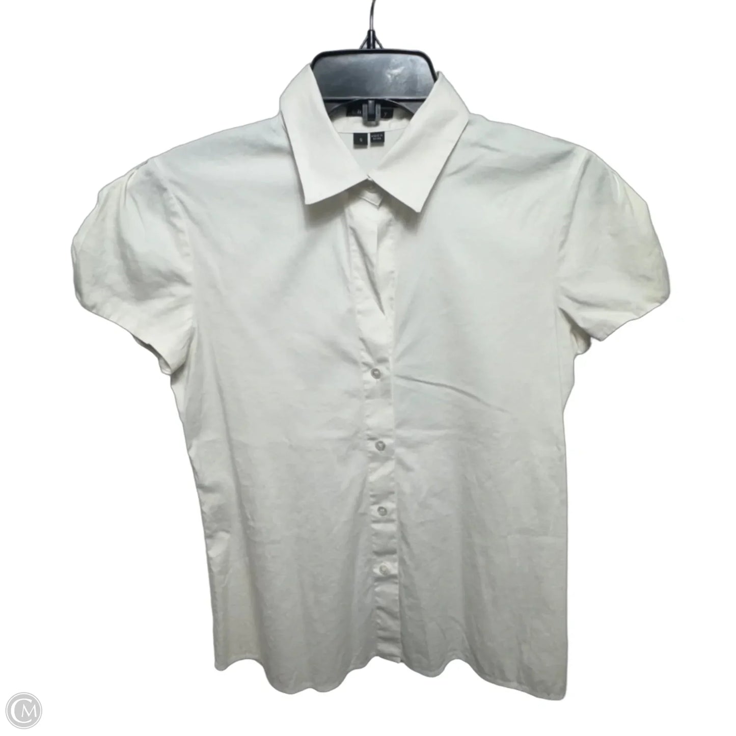 Top Short Sleeve By Theory In White, Size: S