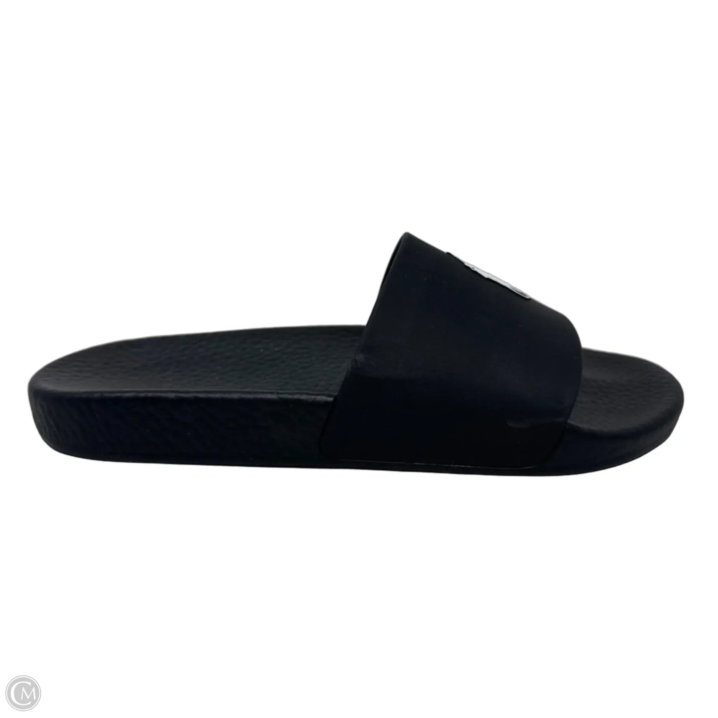 Polo Slide Sandals Flats By Polo Ralph Lauren In Black, Size: 8.5