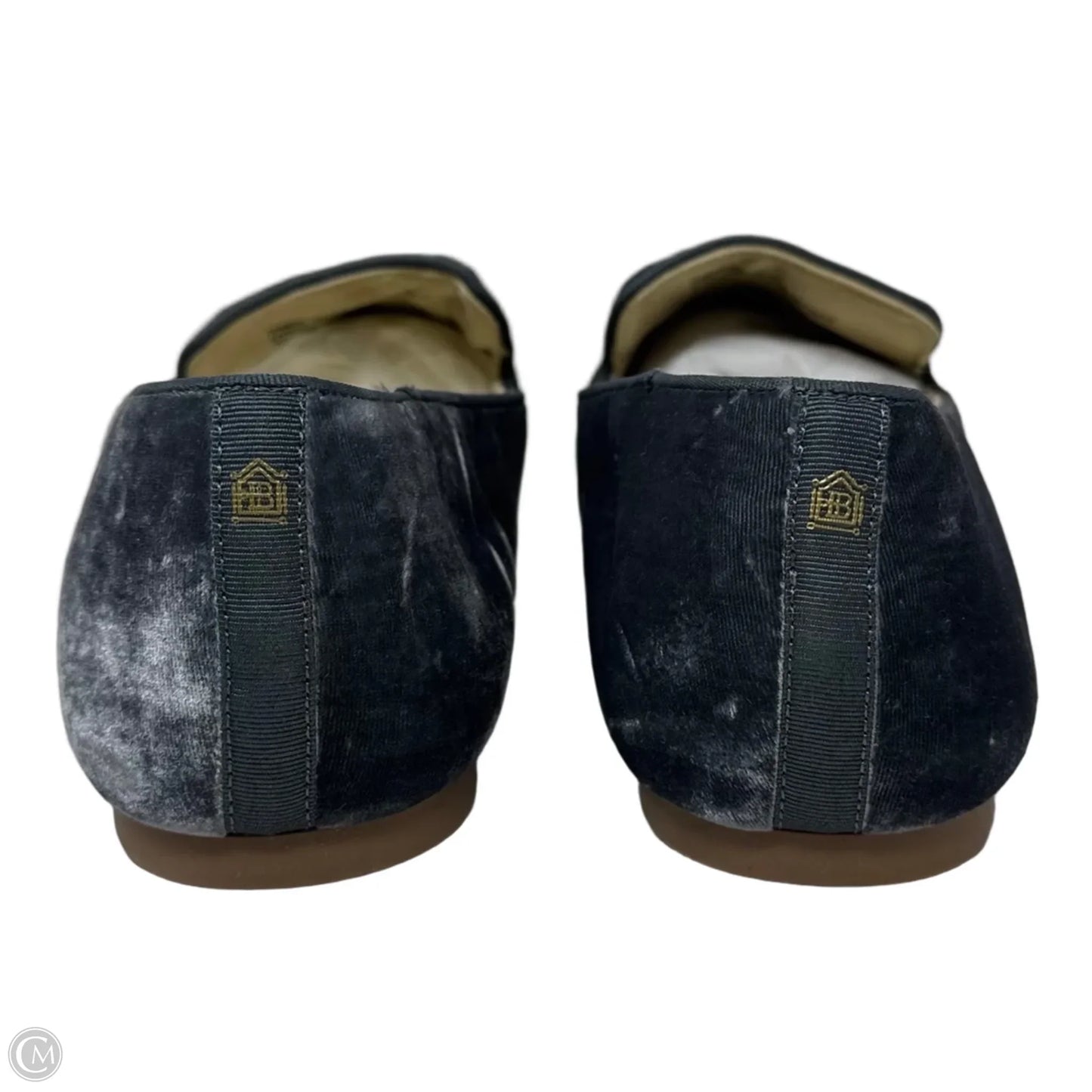 Starling Velvet Shoes Flats By Birdies In Grey, Size: 10