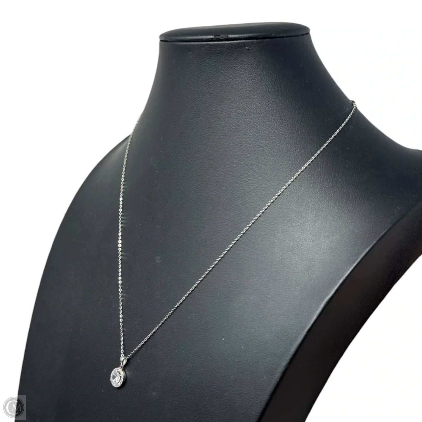 Halo Pendant Sterling Silver Necklace