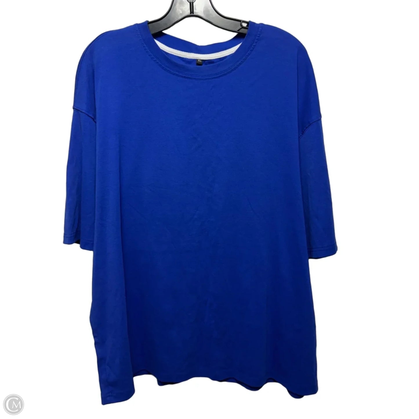 Top Short Sleeve Basic Unbranded In Blue, Size: Xl