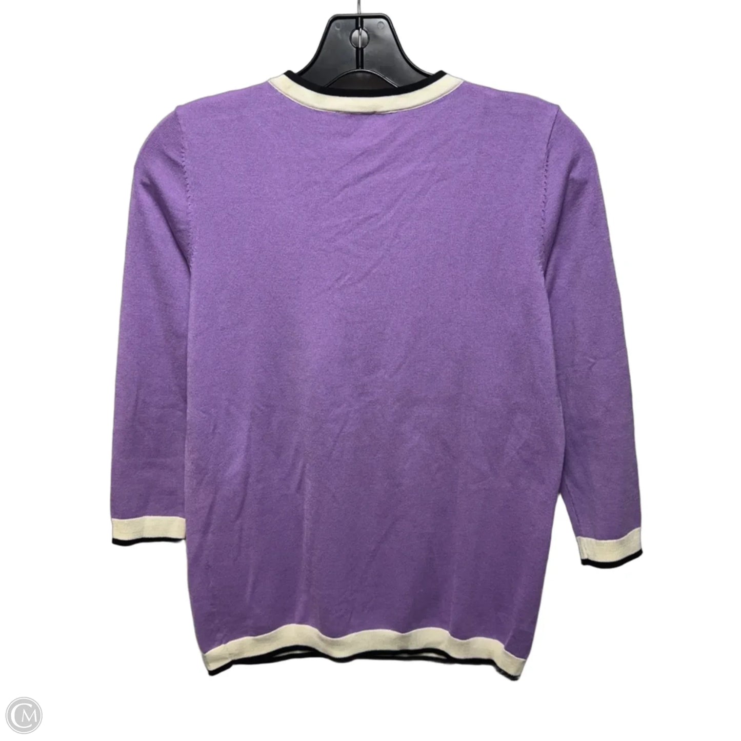 Sweater Cardigan By Talbots In Purple, Size: S Petite