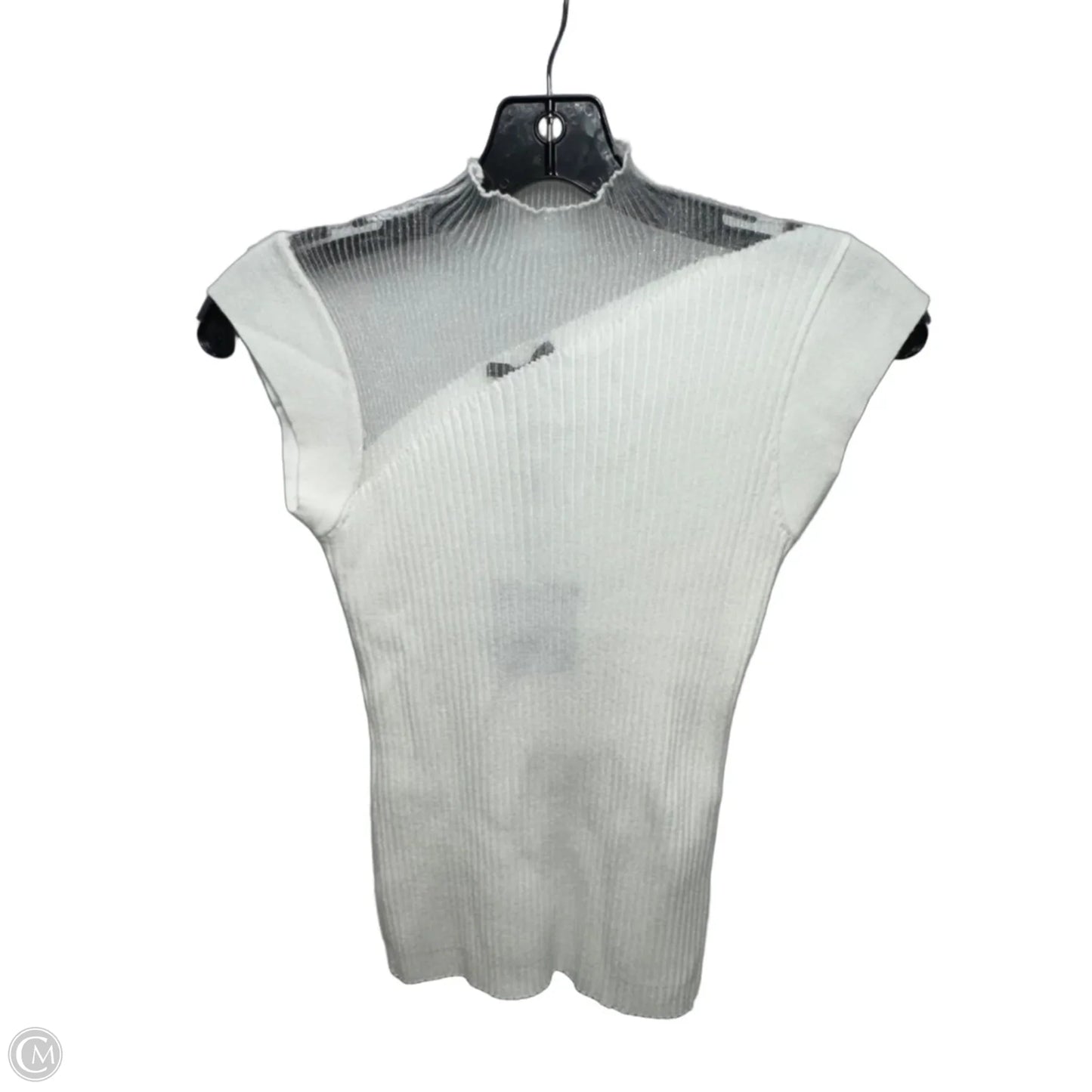 Top Sleeveless By Milano In White, Size: S