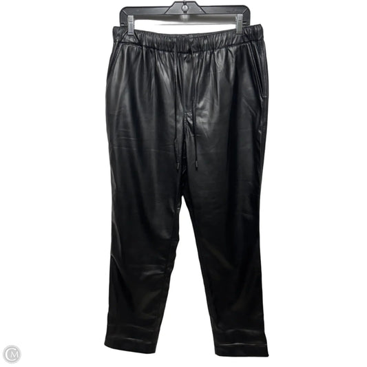 Faux Leather Pants By Wildfang In Black, Size: L