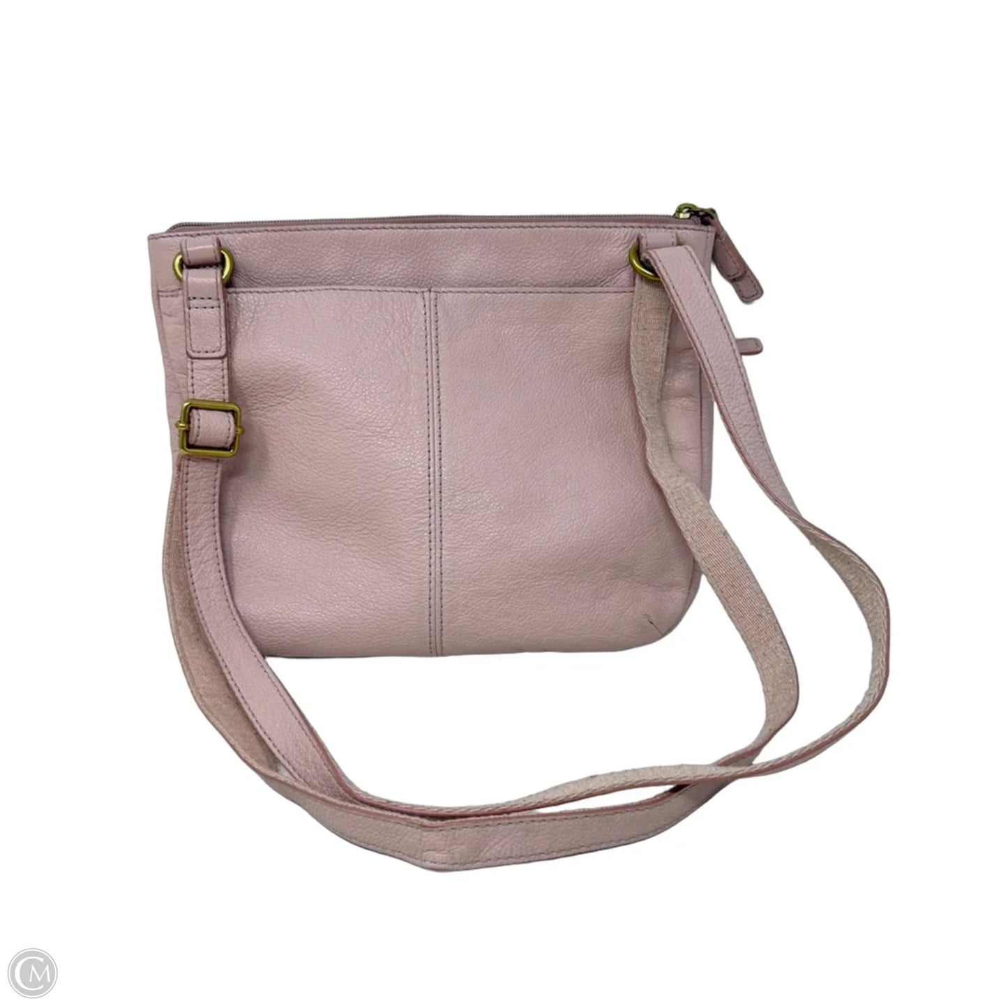 Crossbody Leather By Fossil, Size: Medium