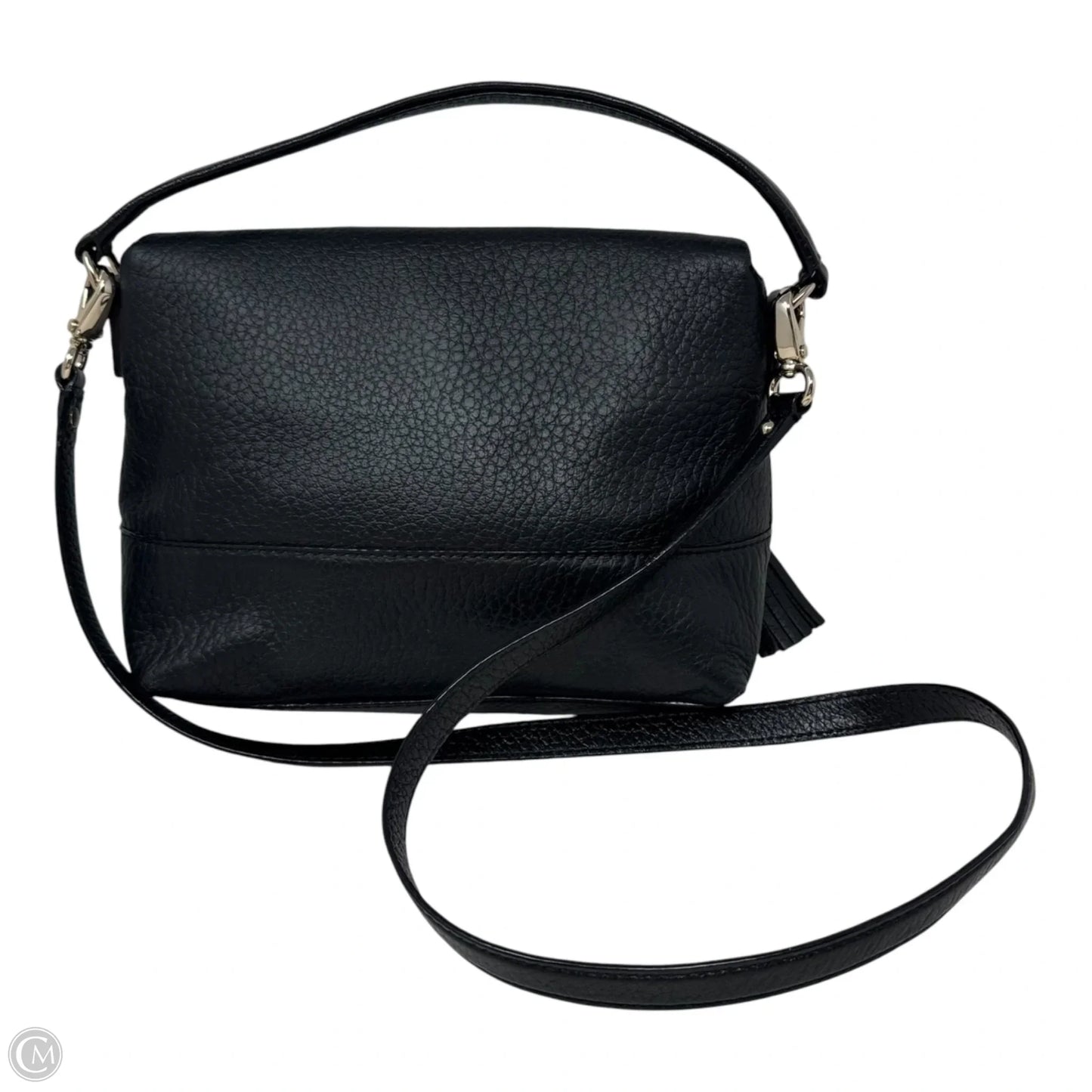 Tassel Flap Leather Crossbody Designer By Kate Spade, Size: Medium