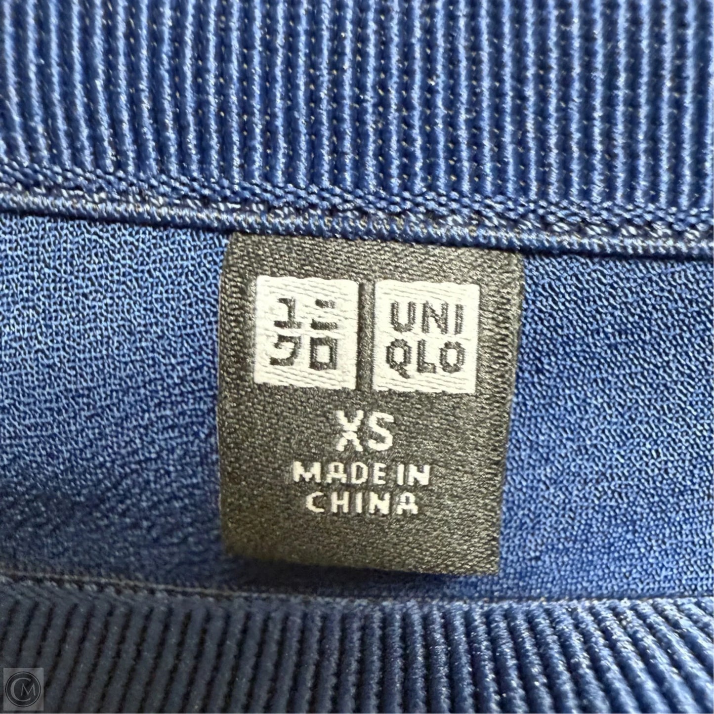 Satin Slip Skirt By Uniqlo In Blue, Size: Xs