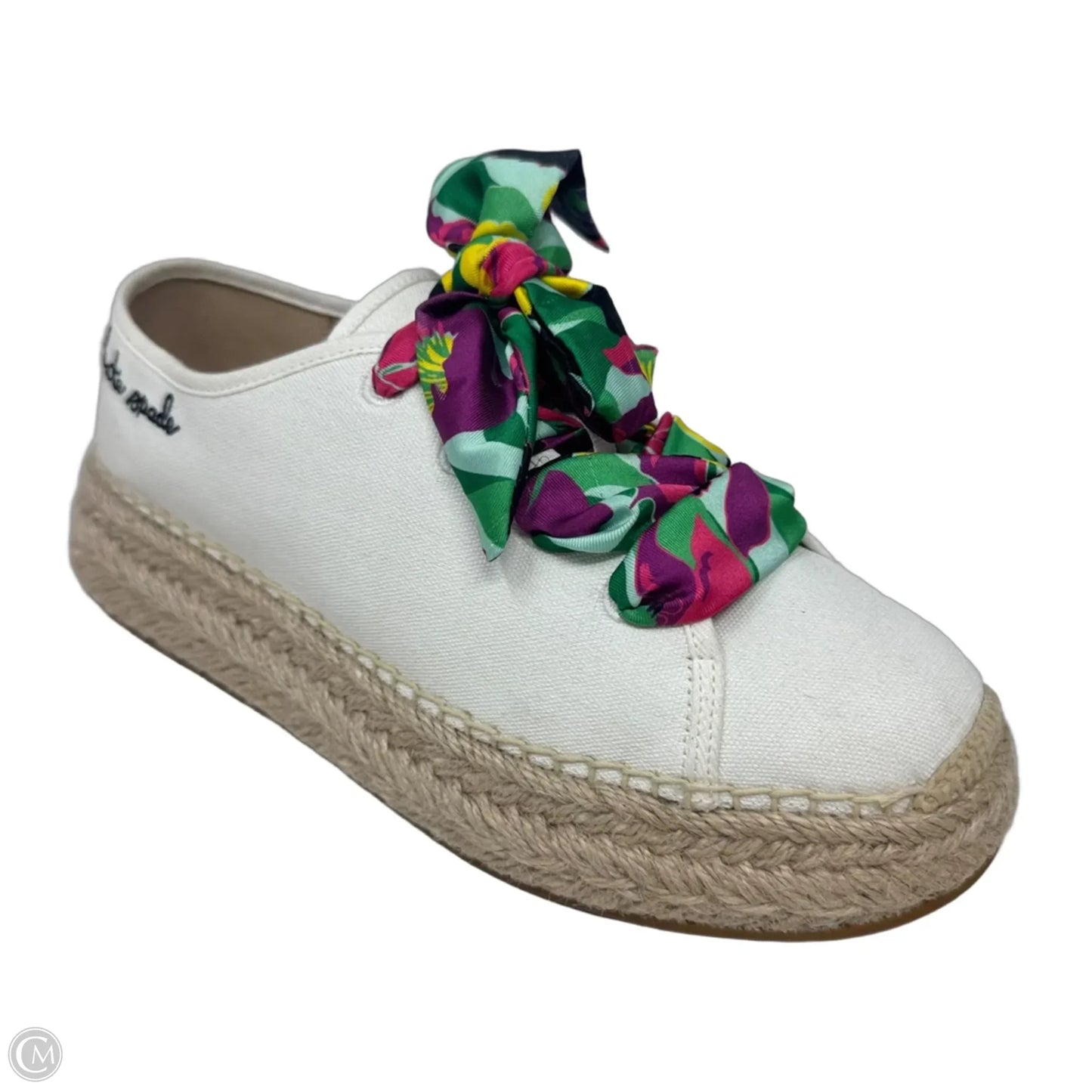 Eastwell Orchid Bloom Espadrille Shoes Designer By Kate Spade In Cream, Size: 6.5