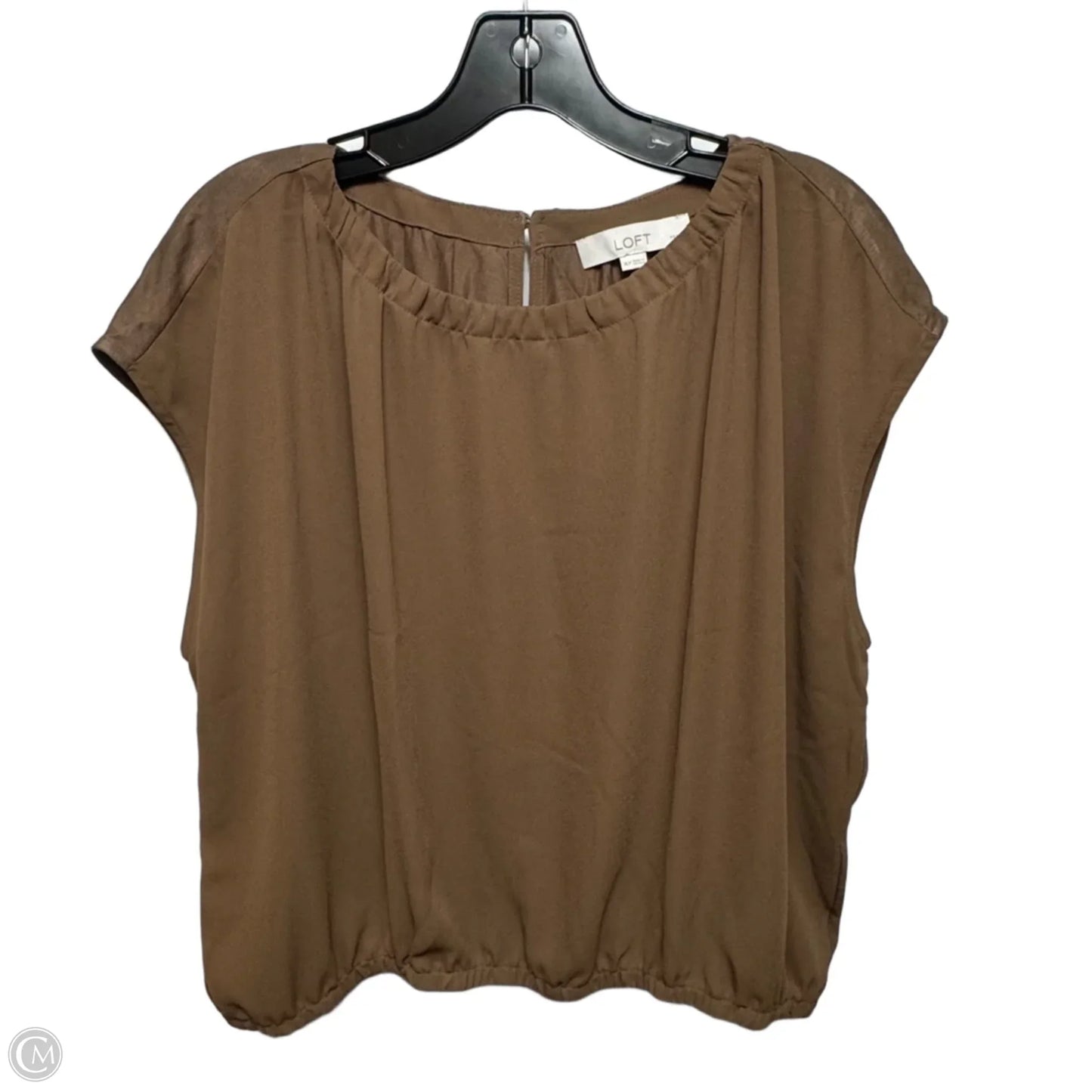 Top Sleeveless By Loft In Brown, Size: Xlp