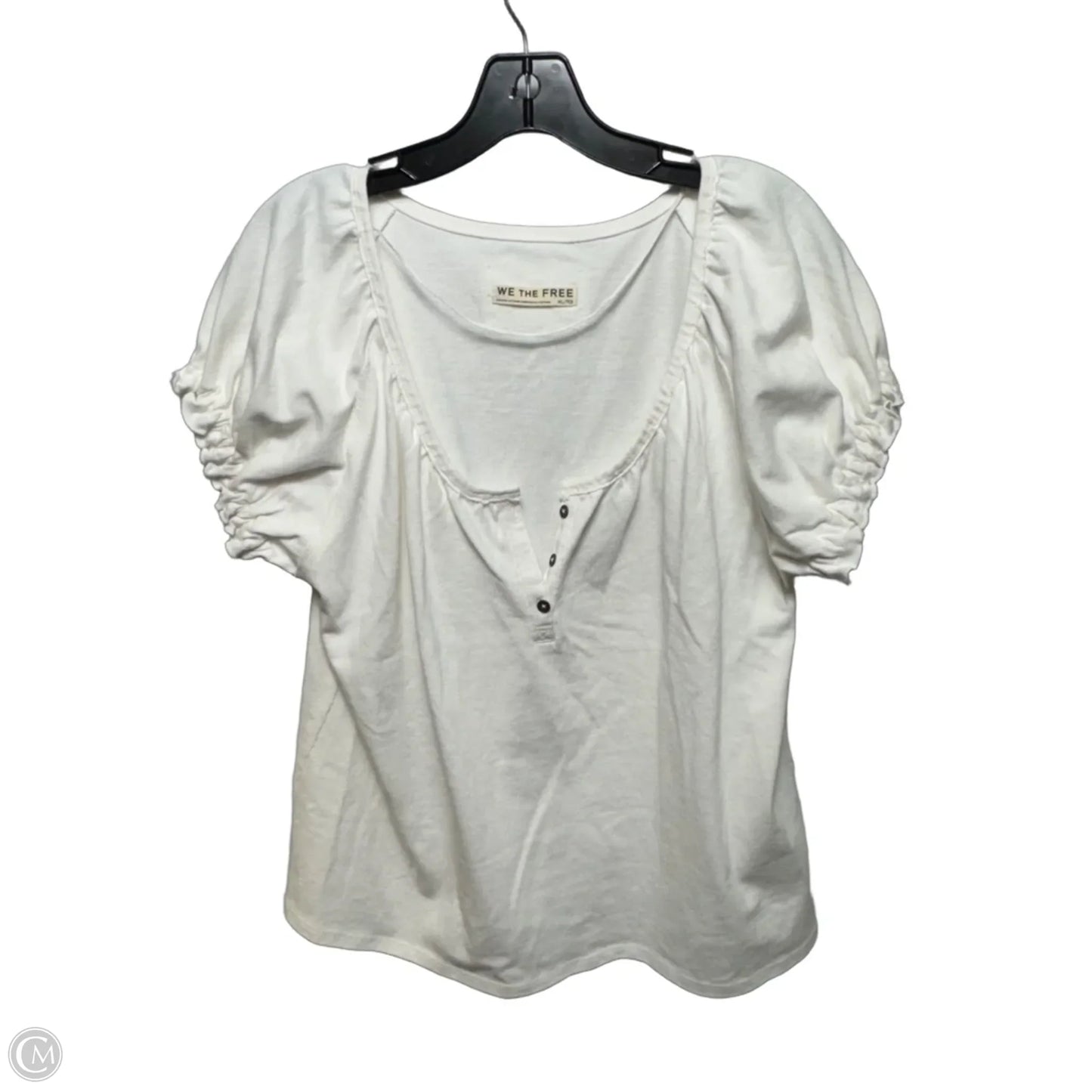 Top Short Sleeve By We The Free In Cream, Size: Xl