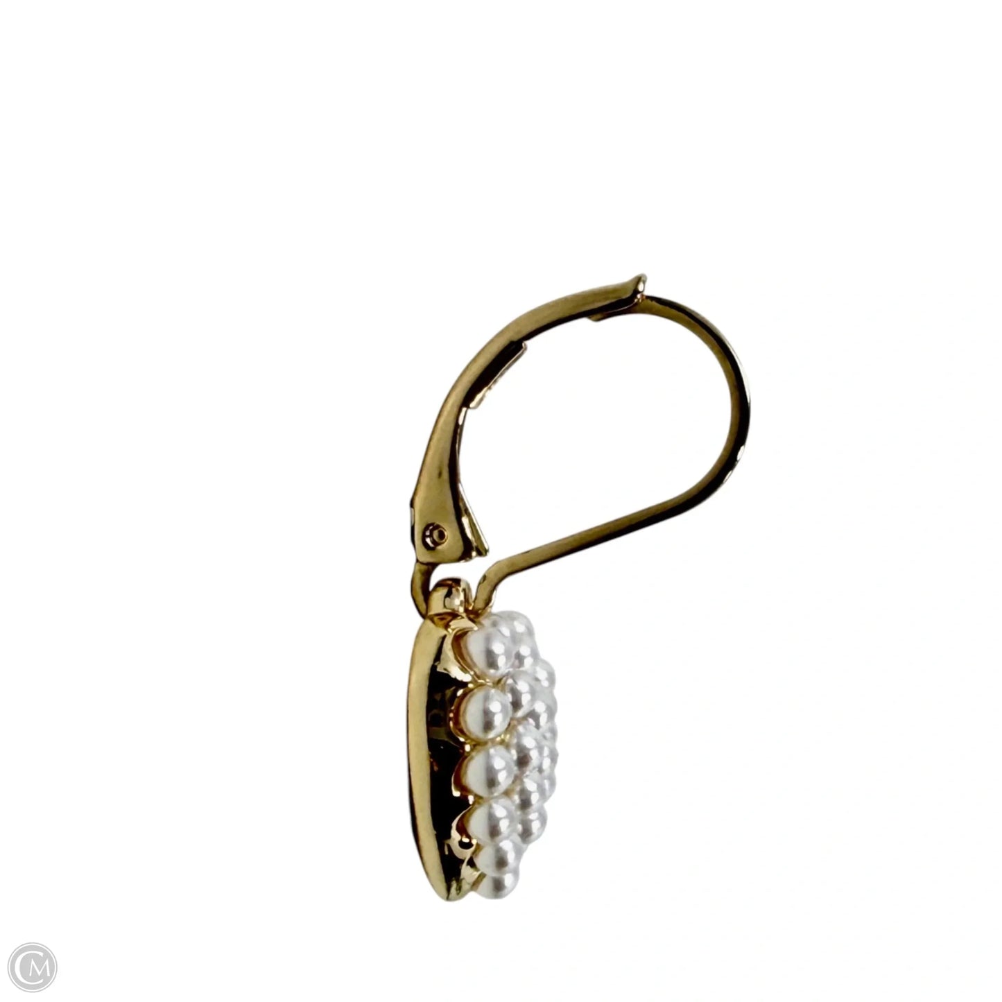 Faux Pearl Heart Leverback Earrings By Ralph Lauren