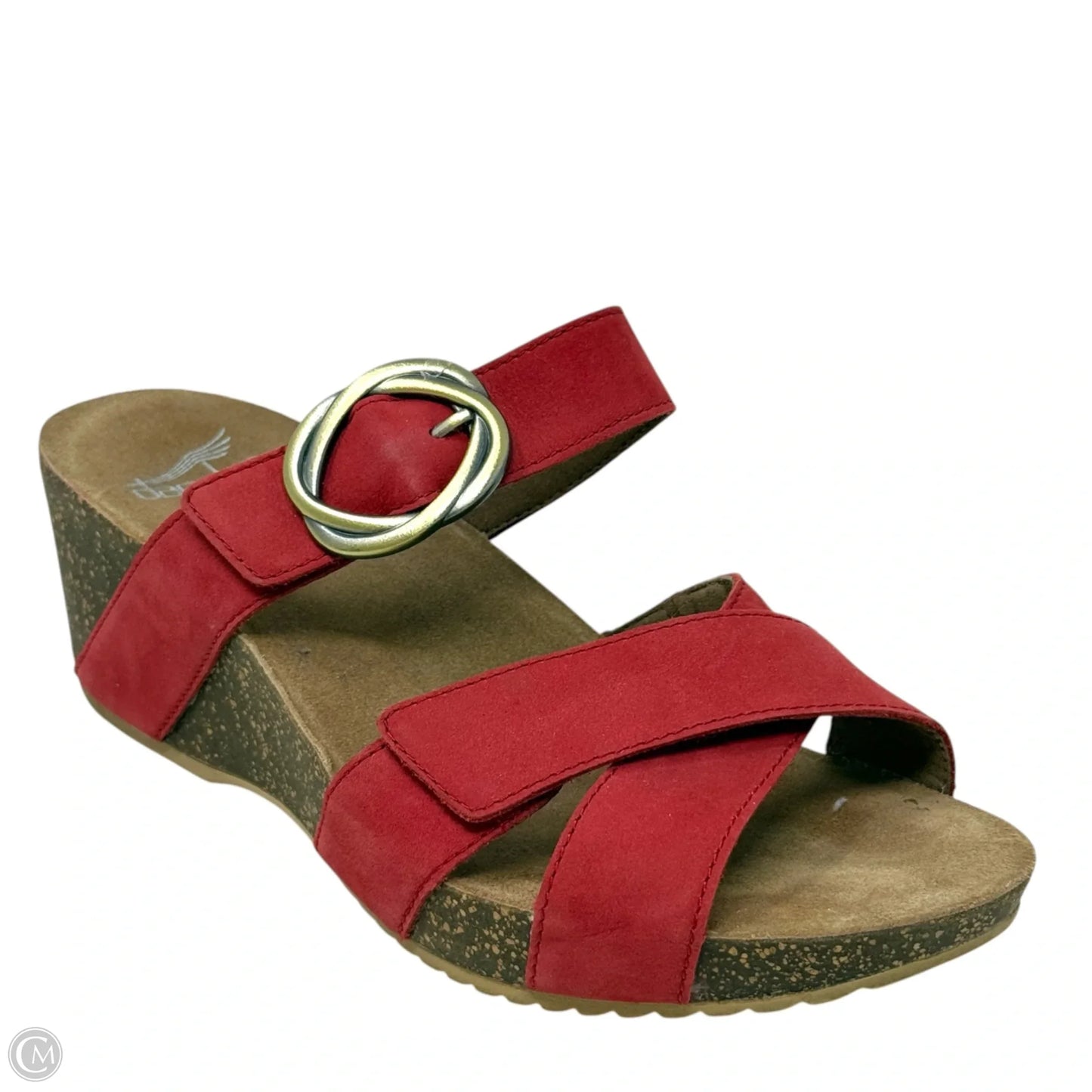 Sandals Heels Wedge By Dansko In Red, Size: 7.5