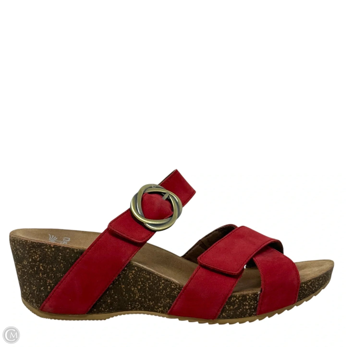 Sandals Heels Wedge By Dansko In Red, Size: 7.5