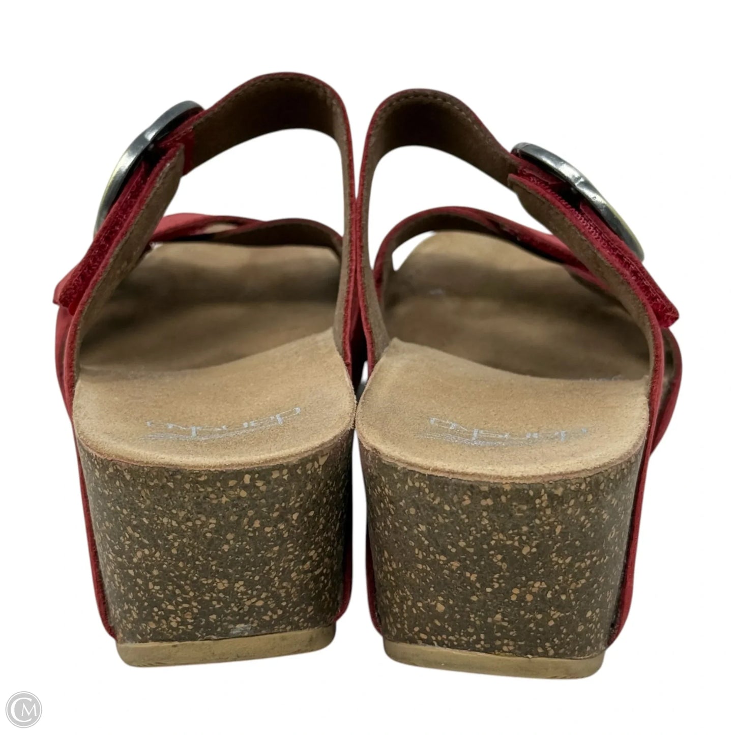 Sandals Heels Wedge By Dansko In Red, Size: 7.5