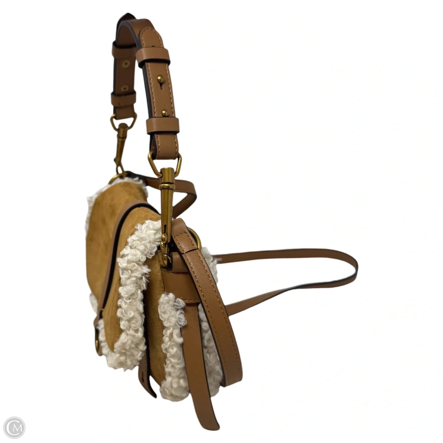 Faux Shearling Handbag By Dolce Vita, Size: Small