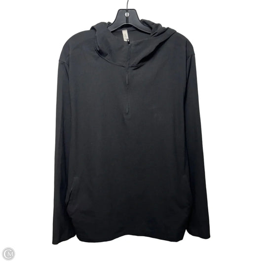 Athletic Jacket By Lululemon In Black, Size: Xl