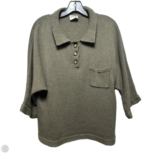Sweater By Wrap In Green, Size: 10