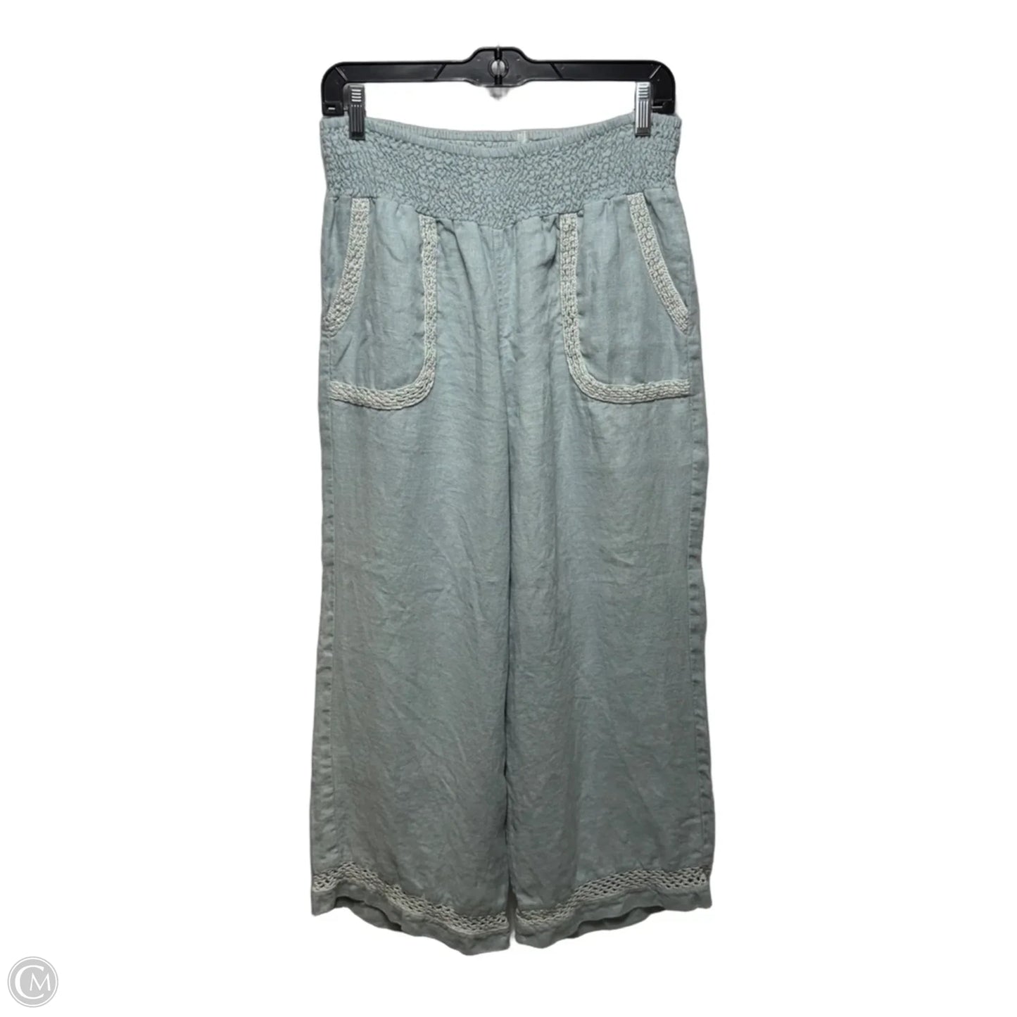 Cebu Linen Pants By Nomad The Label In Slate Blue, Size: M