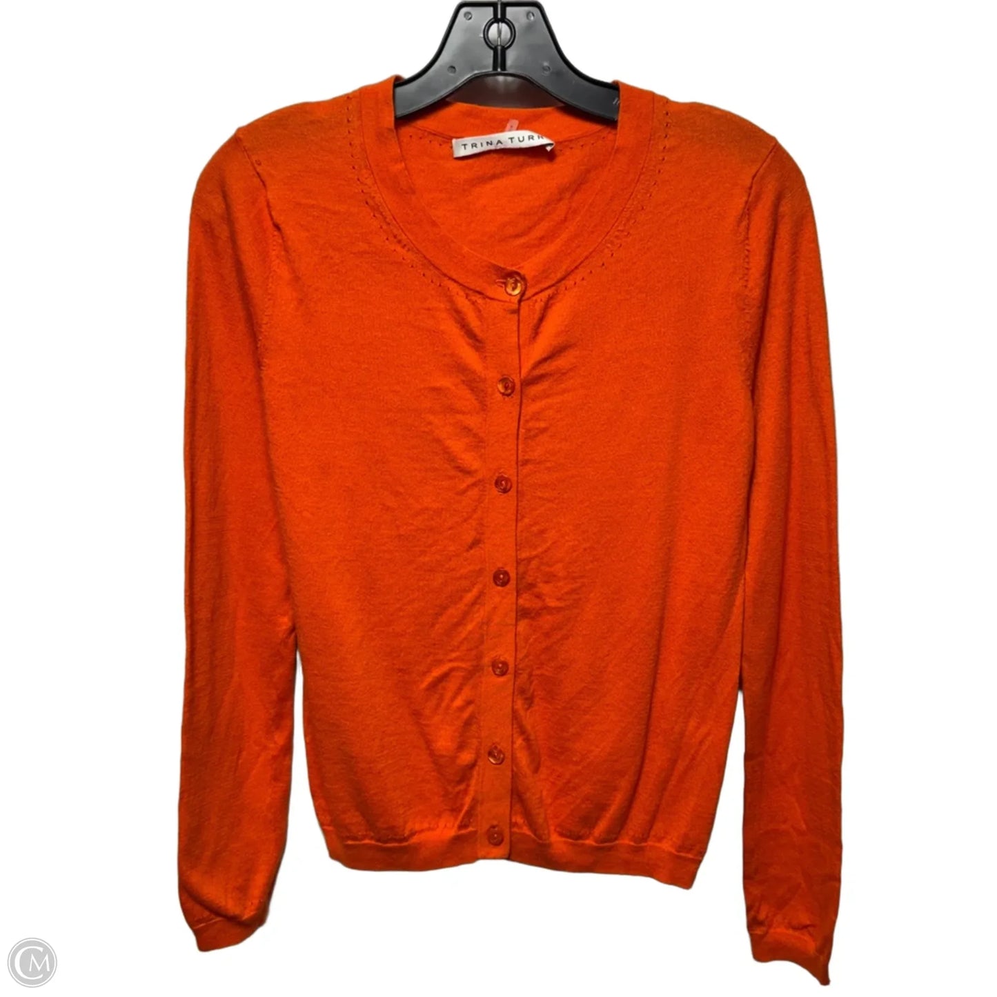 Sweater Cardigan By Trina Turk In Orange, Size: S