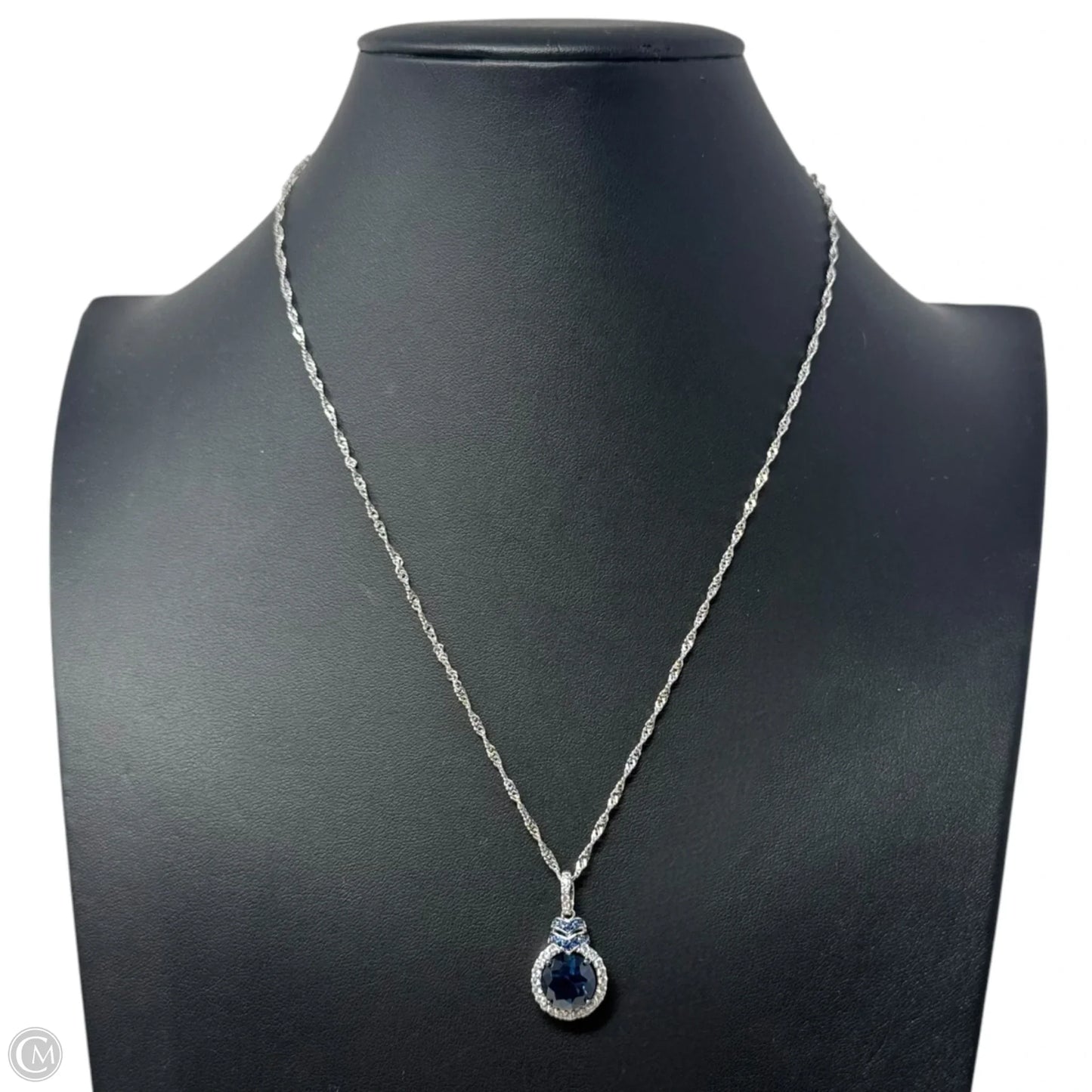Blue Stone Pendant Necklace