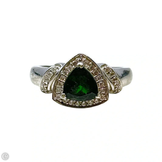 Faux Emerald Ring Sterling Silver By D’Joy, Size: 7