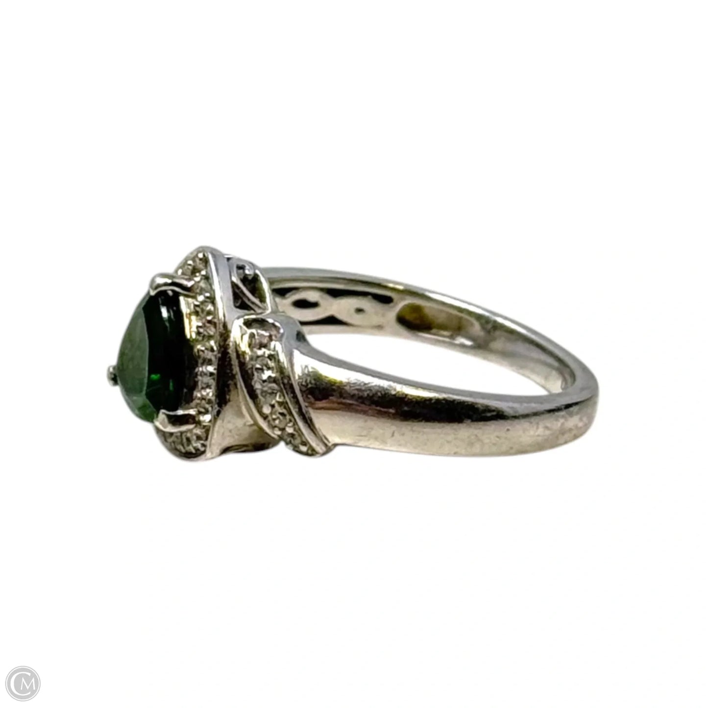 Faux Emerald Ring Sterling Silver By D’Joy, Size: 7