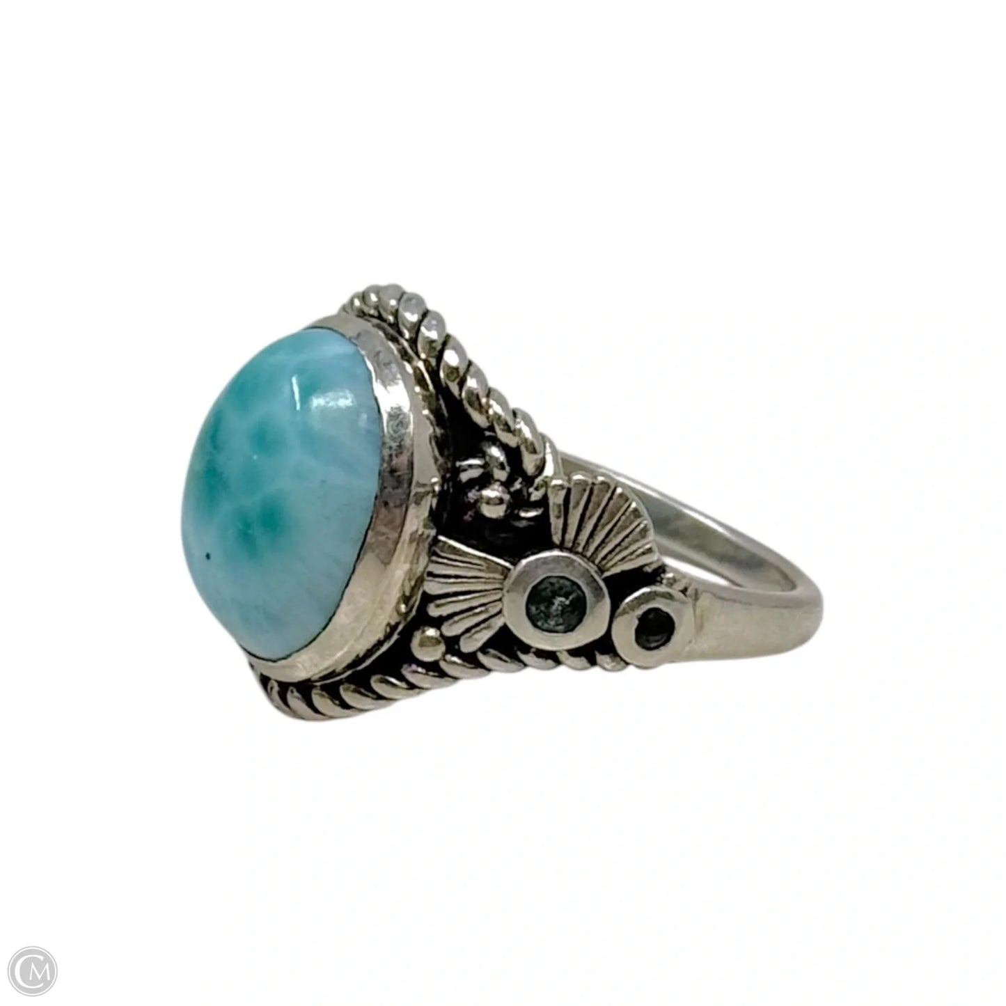 Larimar Ring Sterling Silver By D’Joy, Size: 7