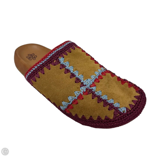 Bolinas Embroidered Clog Shoes Flats By The Sak In Multi-colored, Size: 10