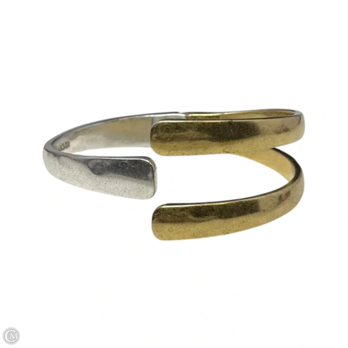 Two Tone Hinged Bracelet Cuff By Lucky Brand