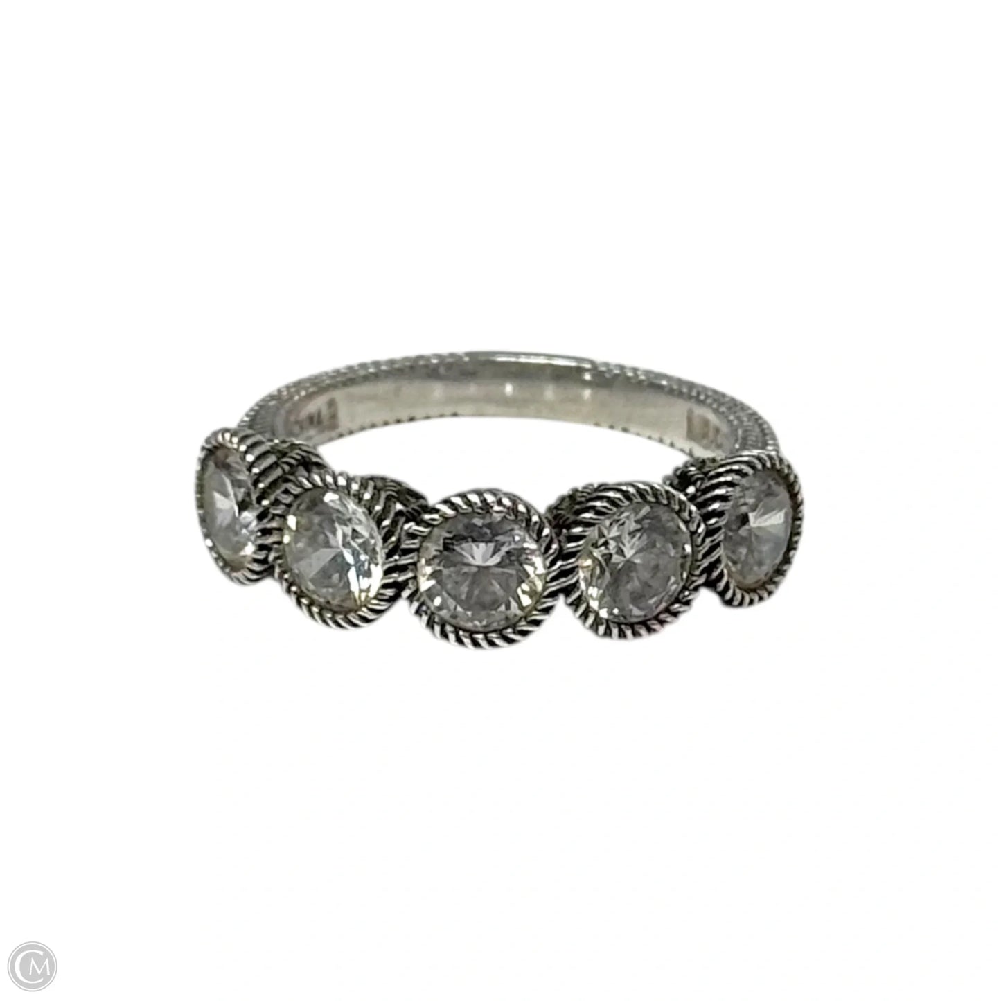 CZ Ring Sterling Silver By Judith Ripka, Size: 8