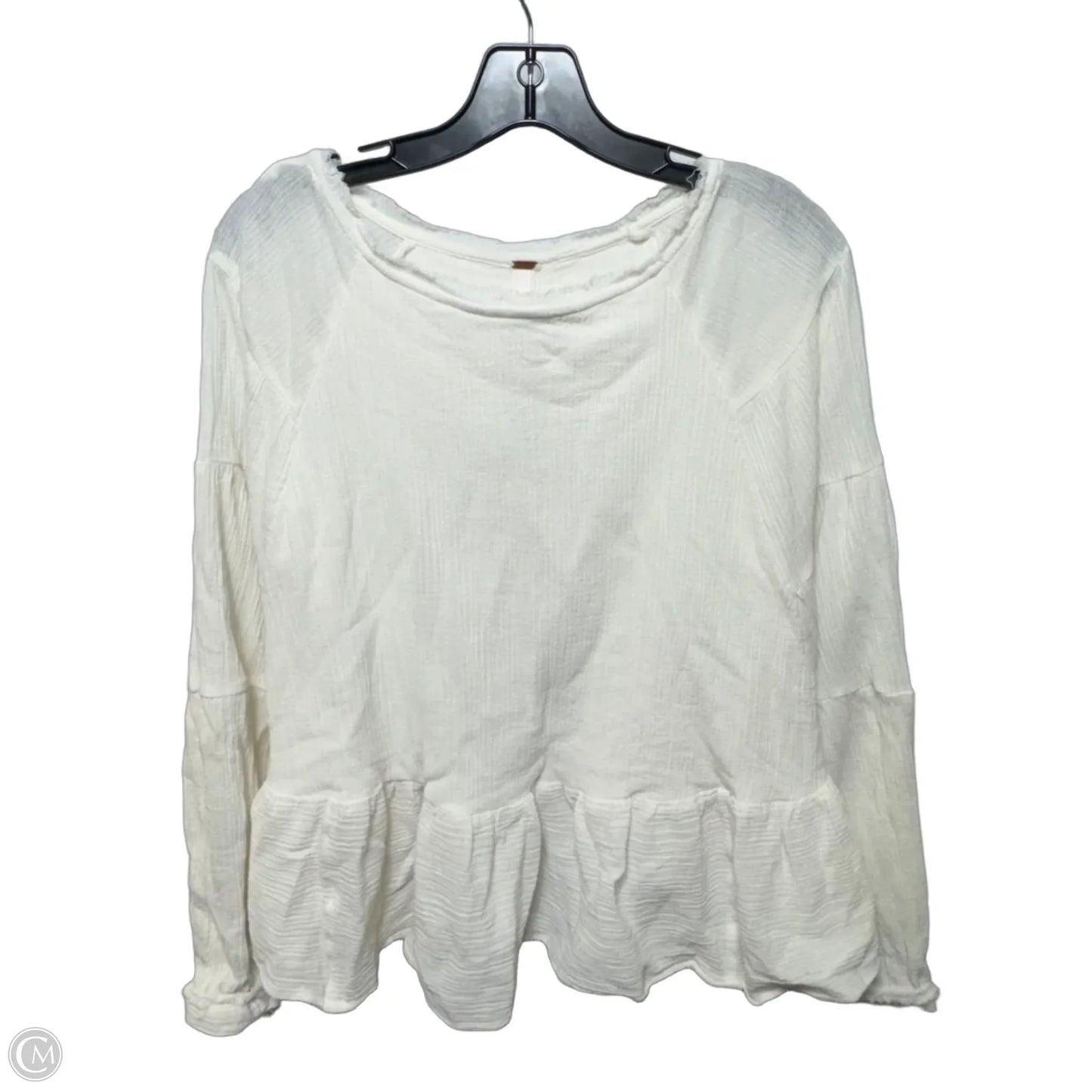 Top Long Sleeve By Free People In White, Size: L