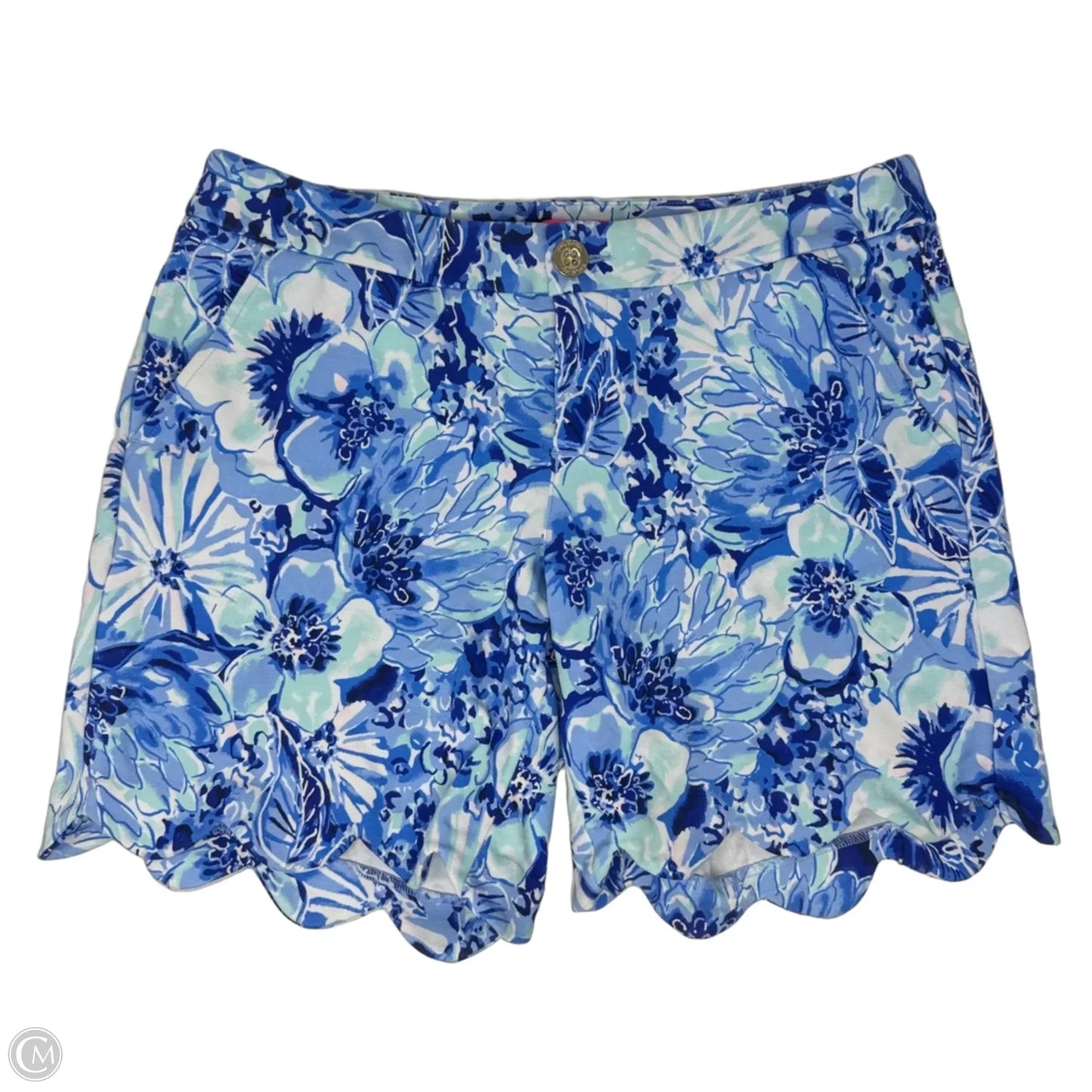 Scalloped Hem Shorts Designer By Lilly Pulitzer In Floral Print, Size: 6