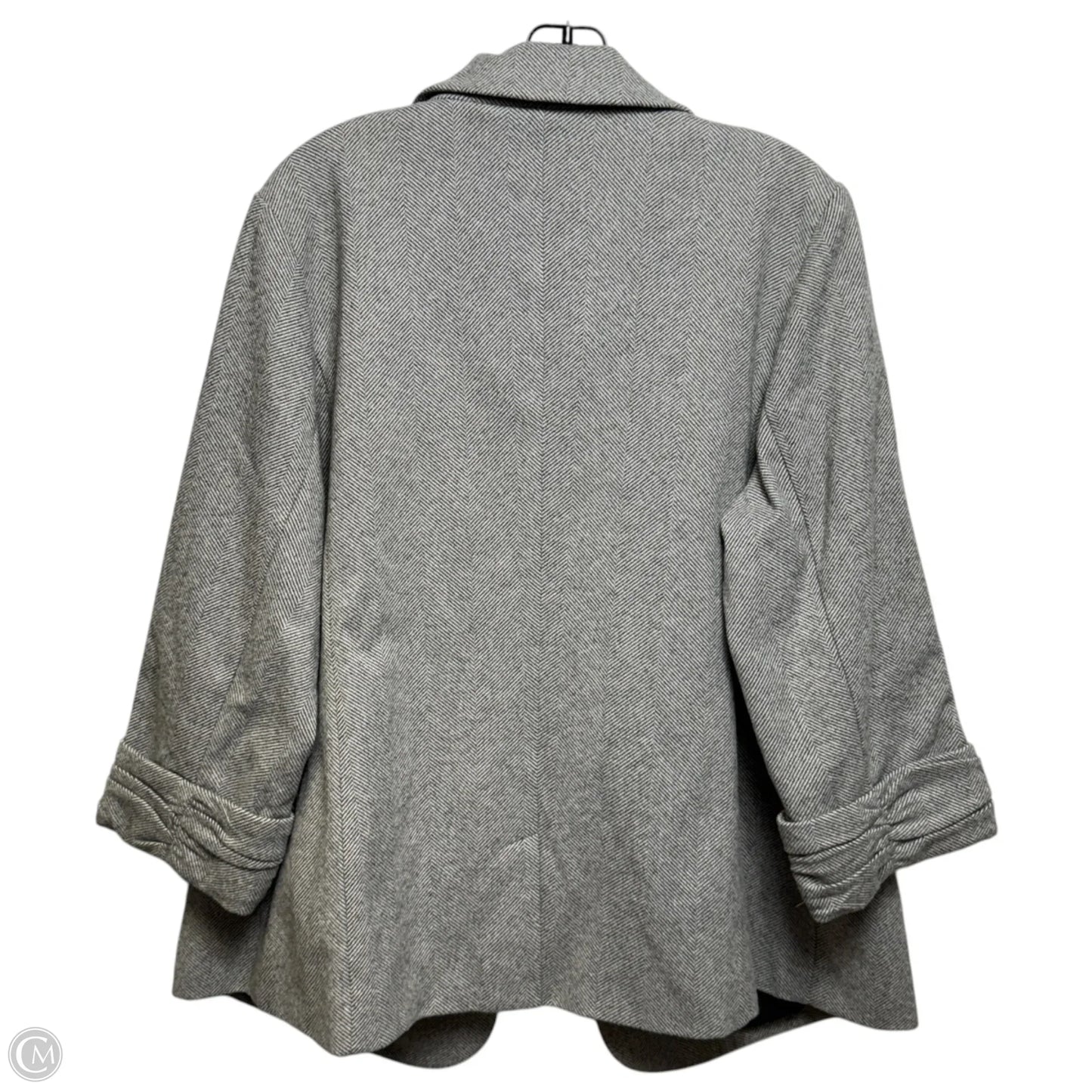 Blazer By Skies Are Blue In Black & Grey, Size: 1x