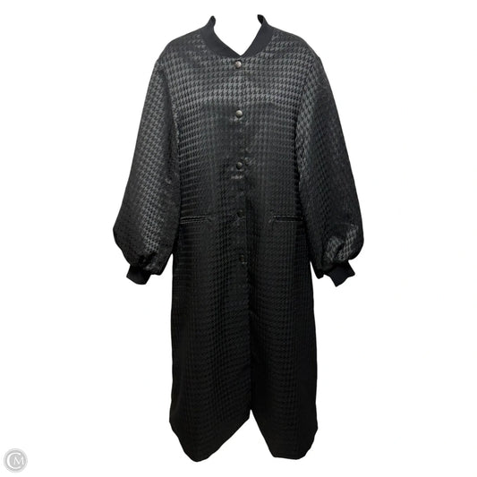 Cameron Balloon Houndstooth Coat By dRA In Black, Size: S