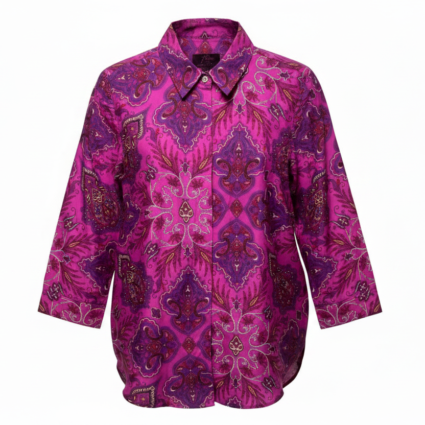Liberty Print 100% Cotton Button Up Shirt By J. Crew In Lady Paisley Print, Size: 4
