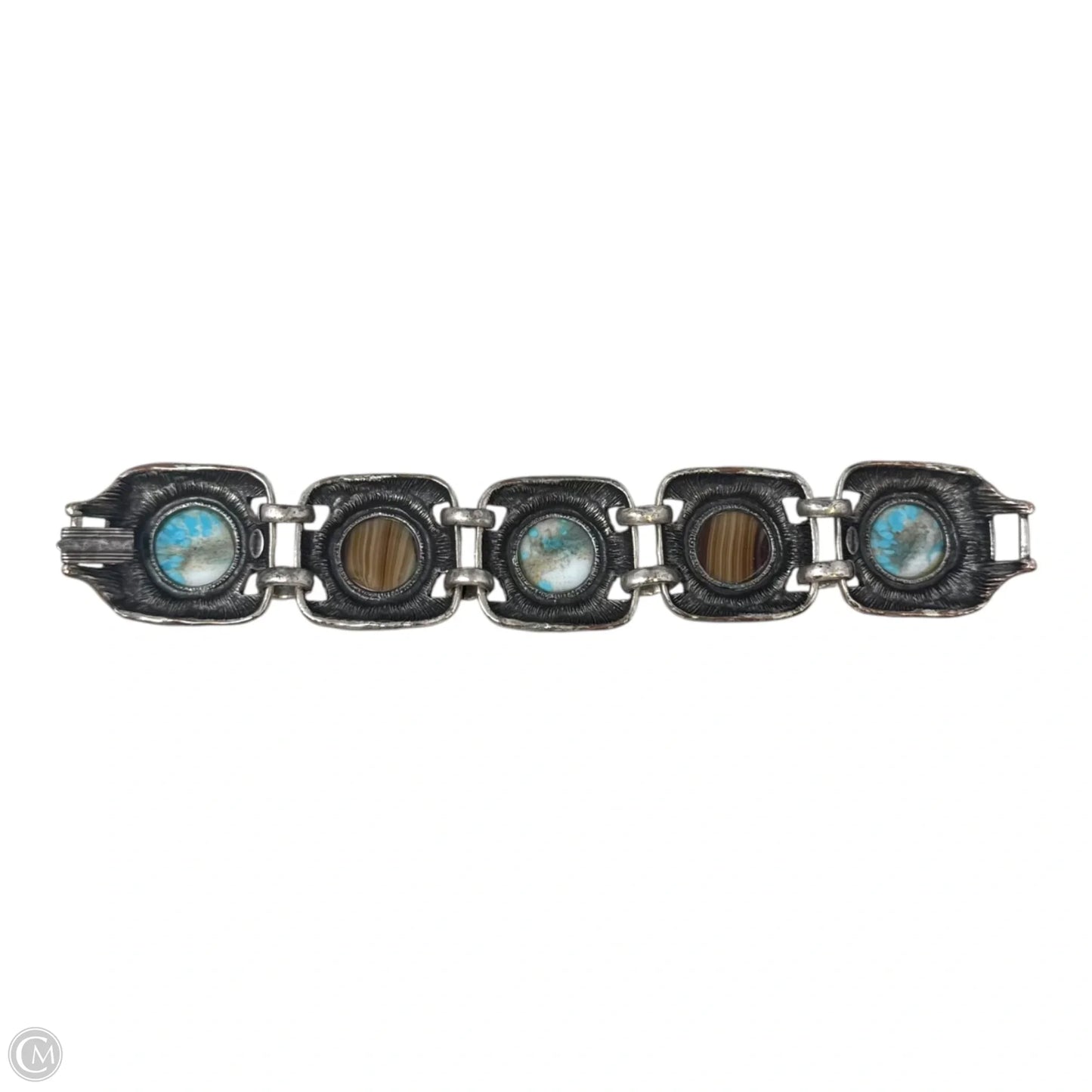 Stone & Brass Statement Bracelet