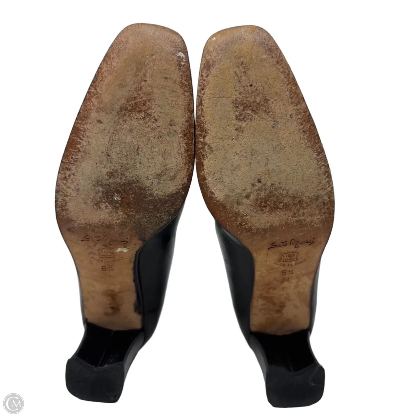 Vintage Shoes Heels Block By Sesto Meucci In Black, Size: 8.5