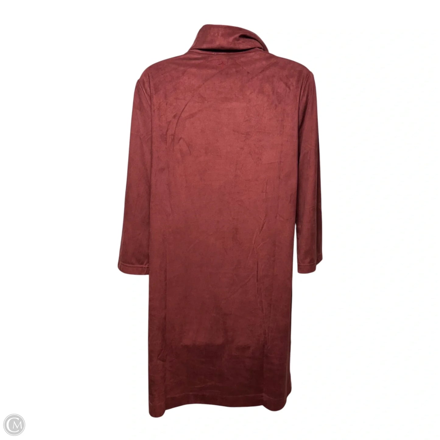 Kim Faux Suede Cowl Neck Dress By Tyler Boe In Red, Size: S