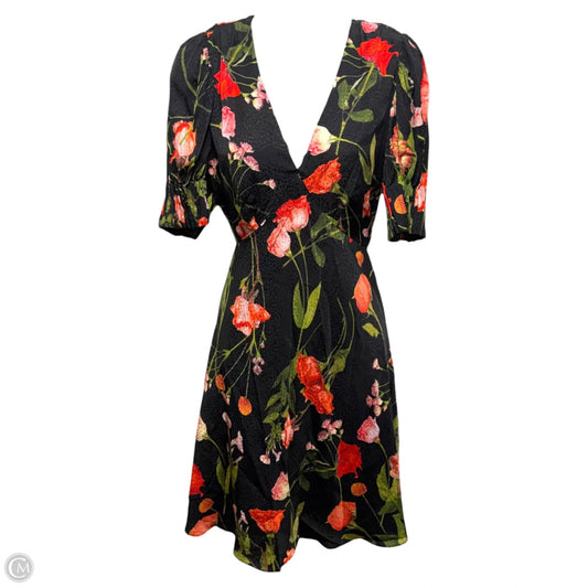 Sienno Mini Puff Sleeve Tea Dress By Ted Baker In Floral Print, Size: 6