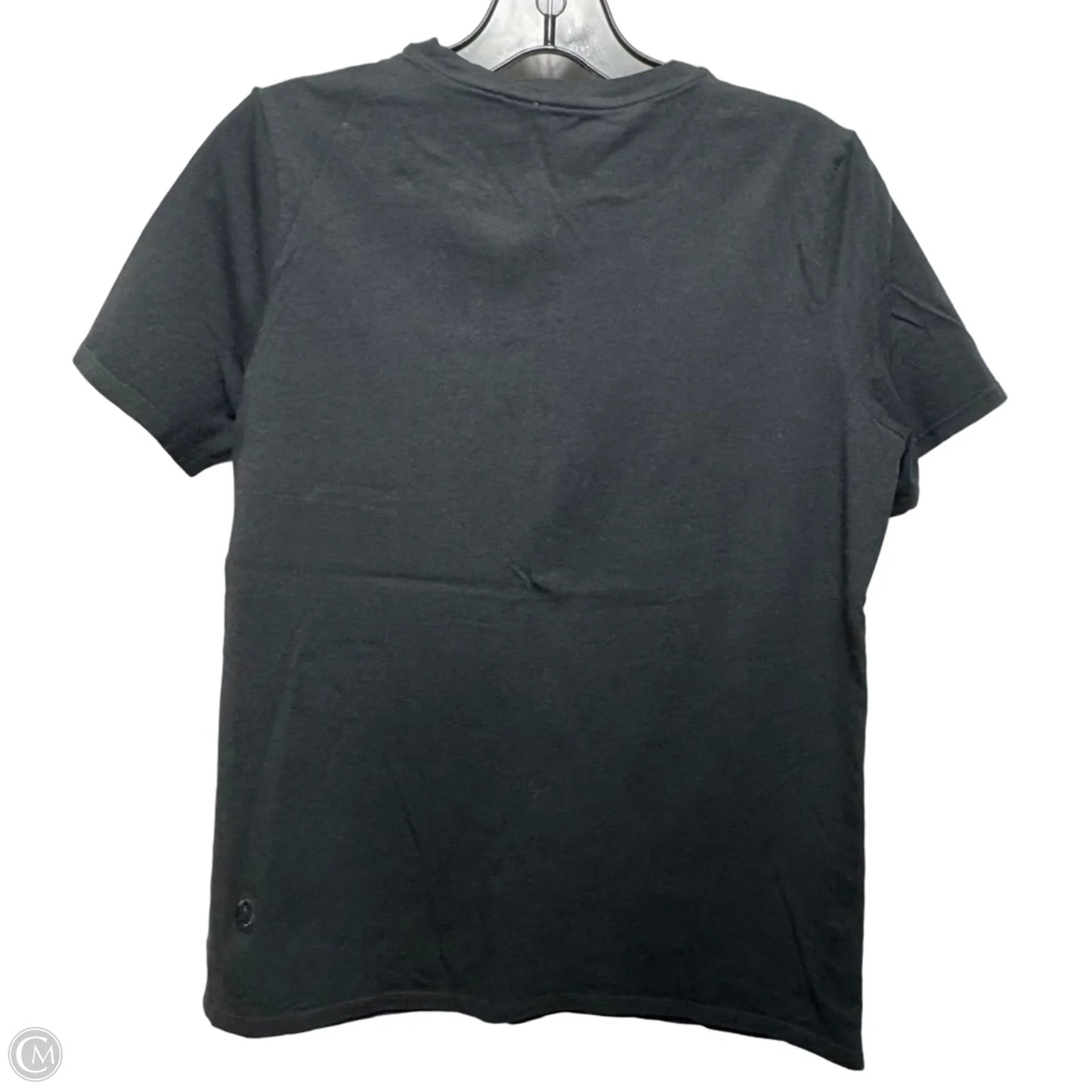 Athletic Top Short Sleeve By Lululemon In Black, Size: S