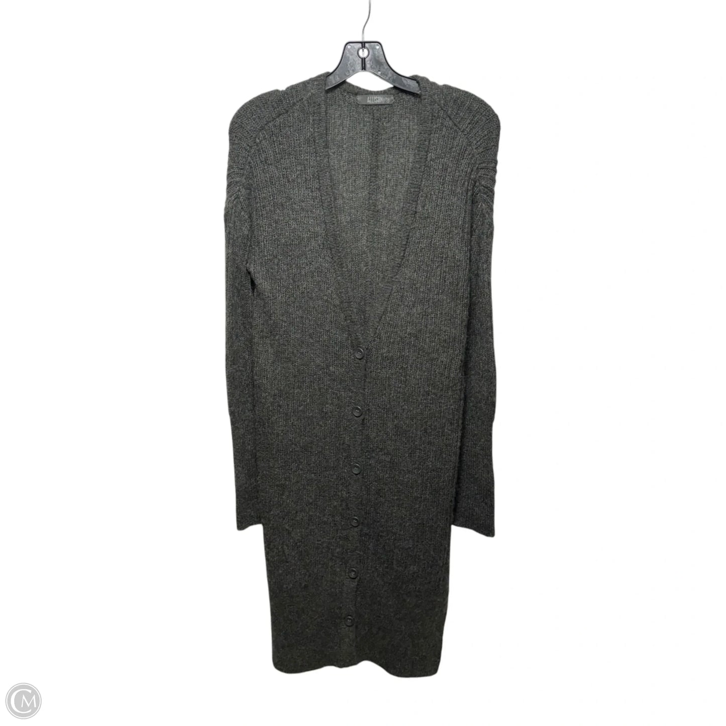 Sweater Cardigan By Allison Joy In Grey, Size: S
