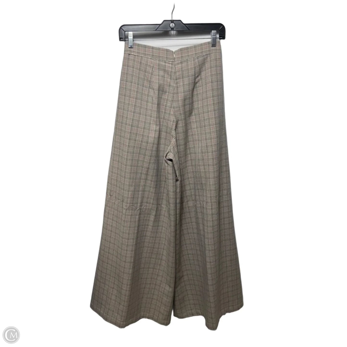Pleated Wide-Leg Plaid Trousers By Corey Lynn Calter X Anthropologie In Plaid Pattern, Size: XS/S ESTIMATED
