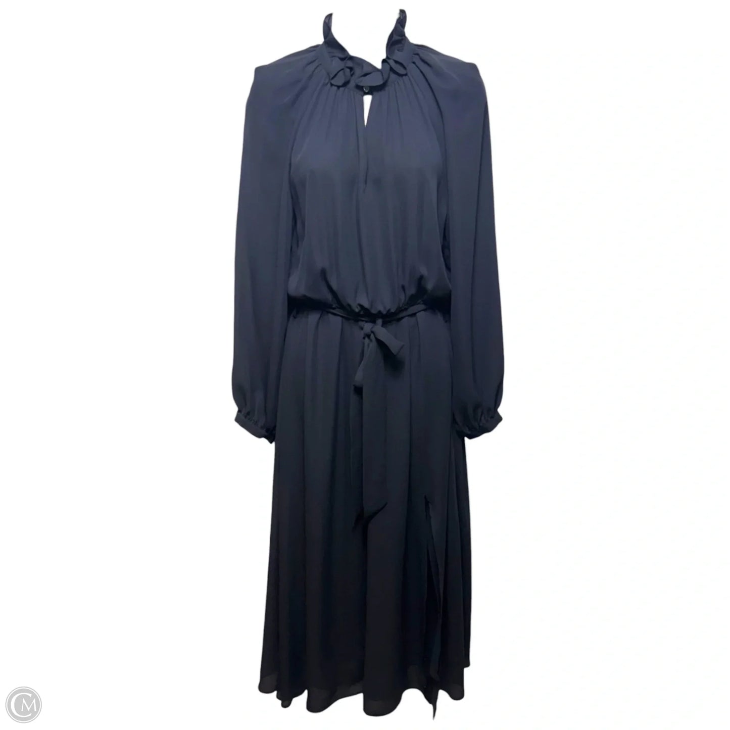 Long Dress With Victorian Collar By In Black, Size: 2 (Fr 34)